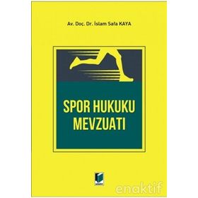 SPOR HUKUKU MEVZUATI - MUSTAFA AVCI