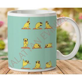 Spor Yapan Köpekler Baskılı Kupa