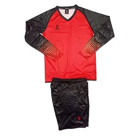 Sportech R0124 Kırmızı Sünger Destekli Kaleci Forma Takımı