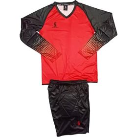 Sportech R0124 Kırmızı Sünger Destekli Kaleci Forma Takımı
