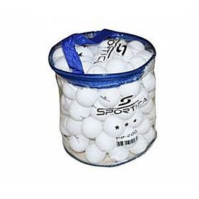 Sportica PP200 100'lu Çantalı Beyaz Ping pong Topu