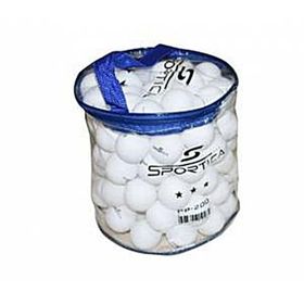 Sportica PP200 100'lu Çantalı Beyaz Ping pong Topu