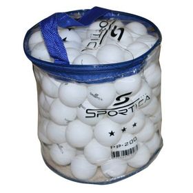 Sportica PP200 100'lu Çantalı Beyaz Ping pong Topu