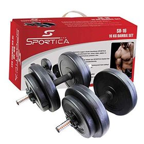 Sportica SR16 16 kg Plastik Dambıl Seti
