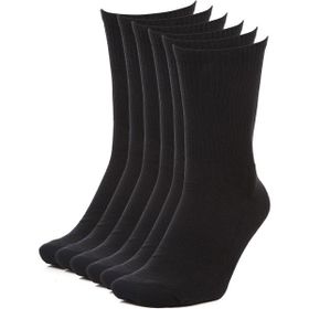 Sportive 20240802001 Nuvola-3 6'lı Siyah Unisex Günlük Stil Çorap