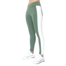Sportive 21KKTP11C01 Kadın Color Block Legging Kadın Yeşil Koşu Tayt