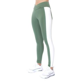 Sportive 21KKTP11C01 Kadın Color Block Legging Kadın Yeşil Koşu Tayt
