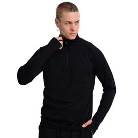 Sportive 24KE001-SYH Cordoba Midlayer Siyah Koşu Erkek Sweatshirt