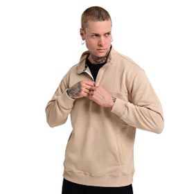 Sportive 24KE016-OAT Badajoz Bej Günlük Stil Erkek Sweatshirt