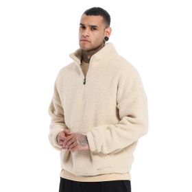 Sportive 24KE022-OAT Sherpa Bej Günlük Stil Erkek Polar