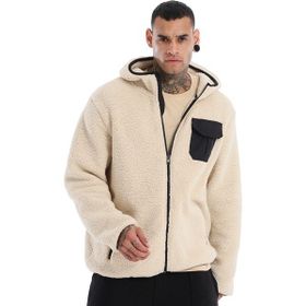 Sportive 24KE024-KREM Sherpa Bej Günlük Stil Erkek Polar