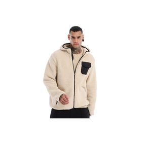 Sportive 24KE024-KREM Sherpa Bej Günlük Stil Erkek Polar