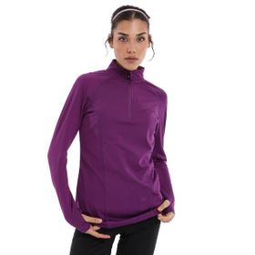 Sportive 24KK004-MOR Almeria Midlayer Mor Koşu Kadın Sweatshirt