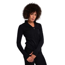 Sportive 24KK004-SYH Almeria Midlayer Siyah Koşu Kadın Sweatshirt