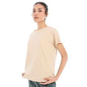 Sportive 24KK007-OAT Icona3 Bej Günlük Stil Kadın T-Shirt