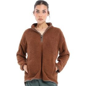 Sportive 24KK018-KHVE Sherpa Kahverengi Günlük Stil Kadın Polar