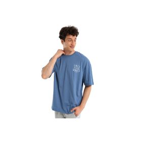 Sportive 24YETL18B02-MVI Waves Mavi Günlük Stil Erkek T-Shirt
