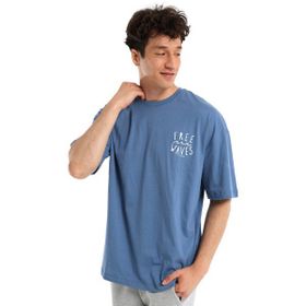 Sportive 24YETL18B02-MVI Waves Mavi Günlük Stil Erkek T-shirt