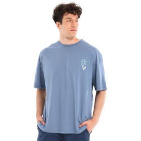 Sportive 24YETL18B11-MVI Kobe Mavi Günlük Stil Erkek T-Shirt