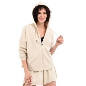 Sportive 24YKTL13D21-CHK Piena Beyaz Günlük Stil Kadın Sweatshirt