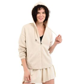 Sportive 24YKTL13D21-CHK Piena Beyaz Günlük Stil Kadın Sweatshirt