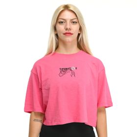 Sportive 24YKTL18B13-PMB Aki Pembe Günlük Stil Kadın T-Shirt