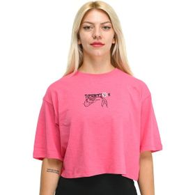 Sportive 24YKTL18B13-PMB Aki Pembe Günlük Stil Kadın T-Shirt