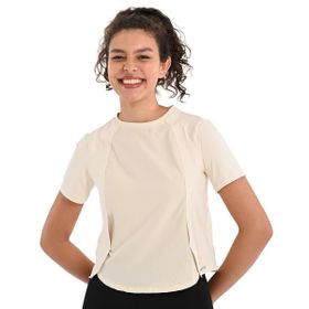 Sportive 24YKTL18D14-CHK Fiore Beyaz Günlük Stil Kadın T-Shirt