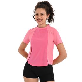 Sportive 24YKTL18D14-PMB Fiore Pembe Günlük Stil Kadın T-Shirt