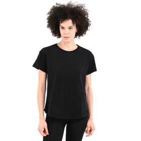 Sportive 24YKTL18D20-SYH Icona 2 Siyah Günlük Stil Kadın T-Shirt