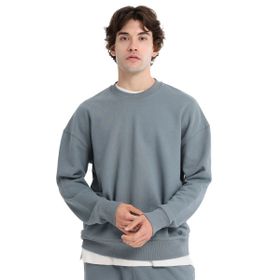 Sportive 25KE1009-GRI Ault Oversize Gri Günlük Stil Erkek Sweatshirt