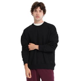 Sportive 25KE1009-SYH Ault Oversize Siyah Günlük Stil Erkek Sweatshirt