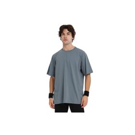 Sportive 25KE1024-GRI Gri Wink Oversize Erkek Günlük Stil T-Shirt