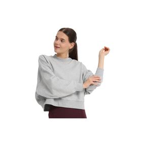 Sportive 25KK1038-KML Gri Fowler Kadın Günlük Stil Sweatshirt