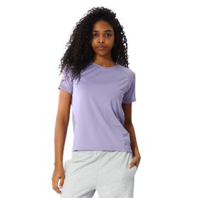 Sportive 25KK1046-LIL Mor Mira Kadın Beyaz Antrenman T-Shirt