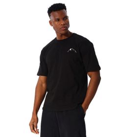 Sportive 25YE030-SYH Yama Siyah Günlük Stil Erkek T-Shirt