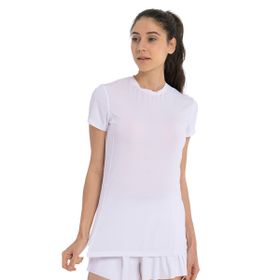 Sportive 25YK001-BYZ Beyaz OME Kadın Günlük Stil T-Shirt