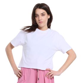 Sportive 25YK015 Ube Beyaz Günlük Stil Kadın T-shirt