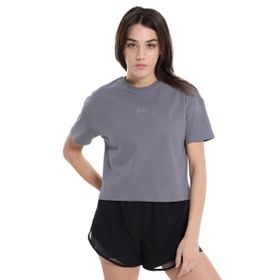 Sportive 25YK015 Ube Gri Günlük Stil Kadın T-shirt