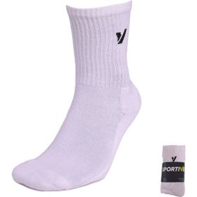 Sportive 25YUC003-BYZ Beyaz SPT 6'lı Unisex Havlu Çorap