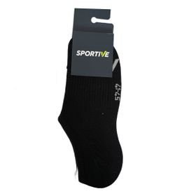Sportive 25YUC007 Spt Unisex Siyah 2'li Sneaker Çorabı