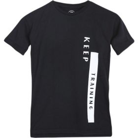Sportive B10005-SYH Boypenone Siyah Çocuk Koşu T-Shirt
