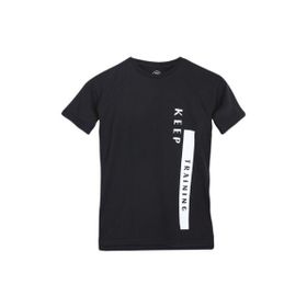 Sportive B10005-SYH Boypenone Siyah Çocuk Koşu T-Shirt