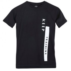 Sportive B10005-SYH Boypenone Siyah Çocuk Koşu T-Shirt