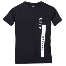 Sportive B10005-SYH Boypenone Siyah Çocuk Koşu T-Shirt