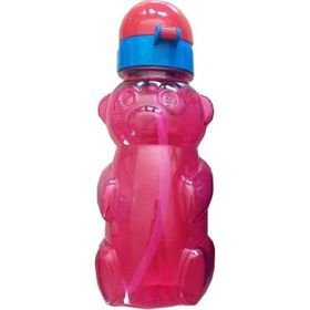 Sportive Plastik Figürlü İnce Pipetli 500 ml Matara