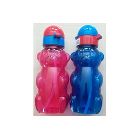 Sportive Plastik Figürlü İnce Pipetli 500 ml Matara