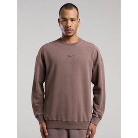 Sportoonline Everlast Bronx 1910 Yıkamalı Kahverengi Erkek Sweatshirt