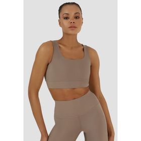 Sportoonline Square Neck Taş Rengi Spor Büstiyer
