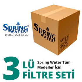 Spring Water 3'lü Tüm Modeller İçin Ön Filtre Seti